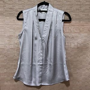 Calvin Klein sleeveless v neck blouse